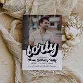 Invitation du 40e anniversaire Retro | Quarante An