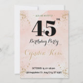 Invitation du 45e anniversaire (Devant)