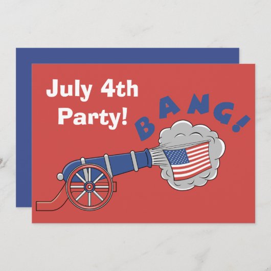 Invitation du 4 juillet (Devant / Derrière)