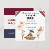 Invitation du 4 juillet (Devant / Derrière)