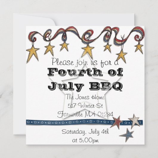 Invitation du 4 juillet (Devant)