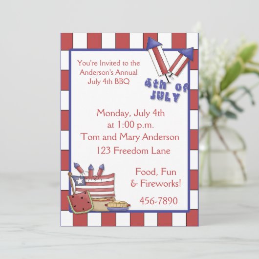 Invitation du 4 juillet (Debout devant)