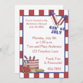 Invitation du 4 juillet (Devant / Derrière)