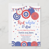 Invitation du 4 juillet 4 juillet douche (Devant)