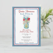 Invitation du 4 juillet Red, White & Bloom (Debout devant)