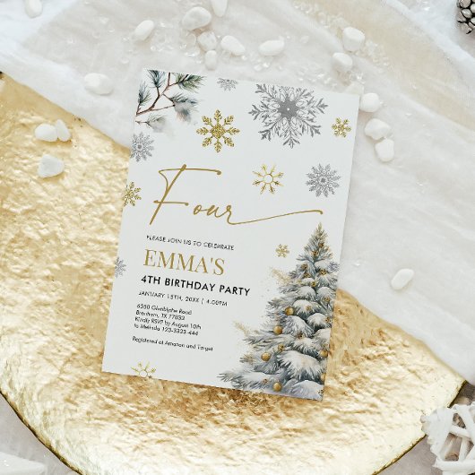 Invitation du 4e anniversaire, 4e anniversaire d'h