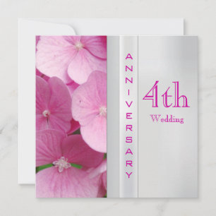 Invitation du 4e anniversaire du Mariage