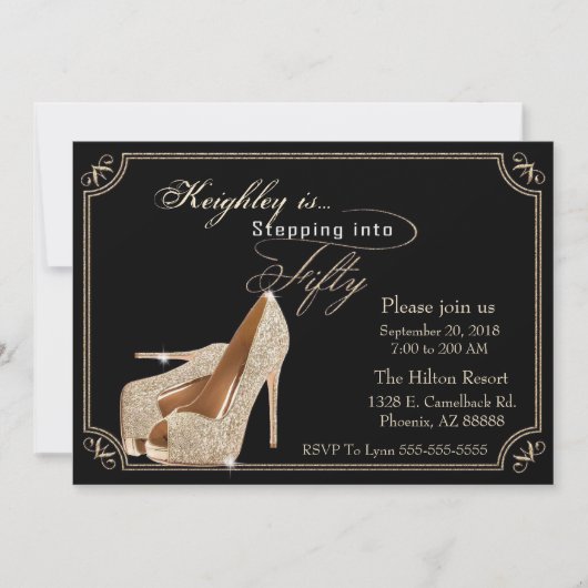 Invitation du 50e anniversaire (Devant)