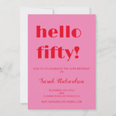 Invitation du 50e anniversaire (Devant)