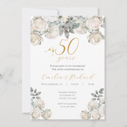 Invitation du 50e anniversaire (Devant)