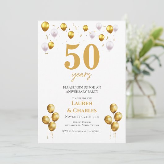 Invitation du 50e anniversaire (Debout devant)