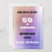 Invitation du 50e anniversaire (Devant)