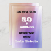 Invitation du 50e anniversaire (Devant / Derrière)