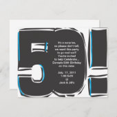 Invitation du 50e anniversaire (Devant / Derrière)