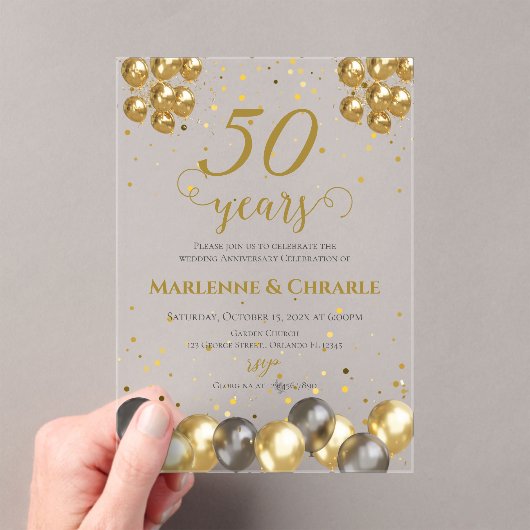 Invitation du 50e anniversaire (In situ (ordinateur de poche))