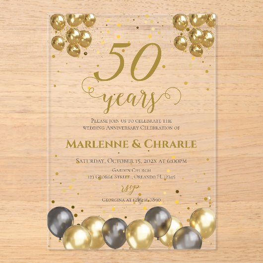 Invitation du 50e anniversaire (Recto)