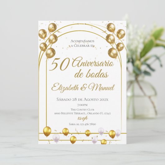 Invitation du 50e anniversaire (Debout devant)
