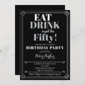 Invitation du 50e anniversaire (Devant / Derrière)