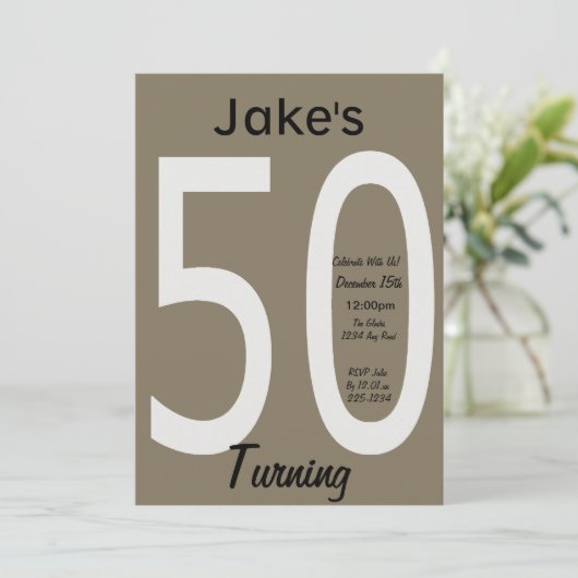 Invitation du 50e anniversaire (Debout devant)