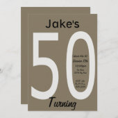 Invitation du 50e anniversaire (Devant / Derrière)