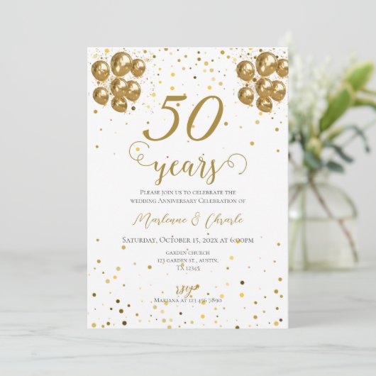 Invitation du 50e anniversaire (Debout devant)