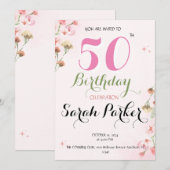Invitation du 50e anniversaire (Devant / Derrière)