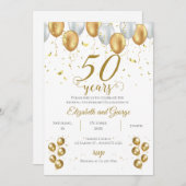 Invitation du 50e anniversaire (Devant / Derrière)