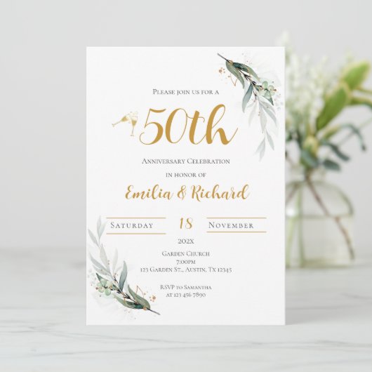 Invitation du 50e anniversaire (Debout devant)