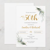 Invitation du 50e anniversaire (Devant / Derrière)