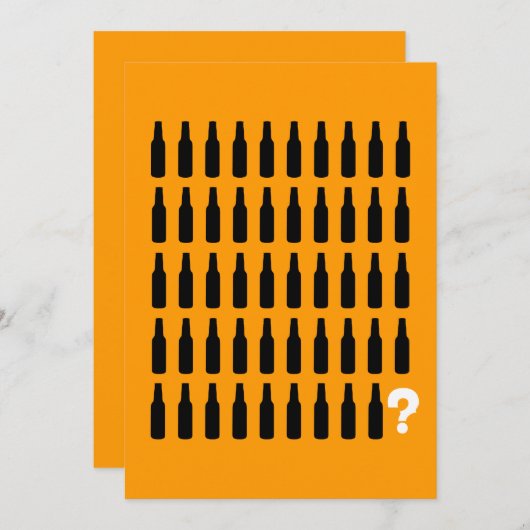 Invitation du 50e anniversaire - Bravo! (Devant / Derrière)