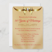 Invitation du 50e anniversaire chrétien personnali (Dos)
