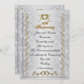 Invitation du 50e anniversaire de fête Anges victo (Devant / Derrière)