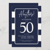 Invitation du 50e anniversaire de la marine nautiq (Devant / Derrière)