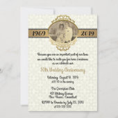 Invitation du 50e anniversaire des Mariages de sty (Devant)