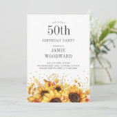 Invitation du 50e anniversaire des tournesols (Debout devant)