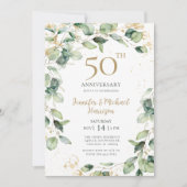 Invitation du 50e anniversaire d'Eucalyptus (Devant)
