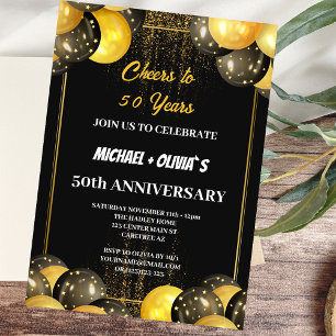 Invitation du 50e anniversaire du Black and Gold M
