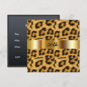 Invitation du 50e anniversaire du Leopard (Devant / Derrière)