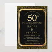 Invitation du 50e anniversaire du Mariage (Devant / Derrière)