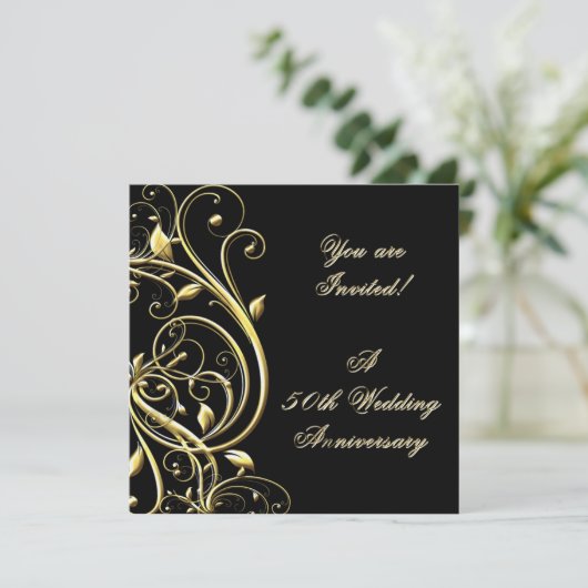 Invitation du 50e anniversaire du Mariage (Debout devant)