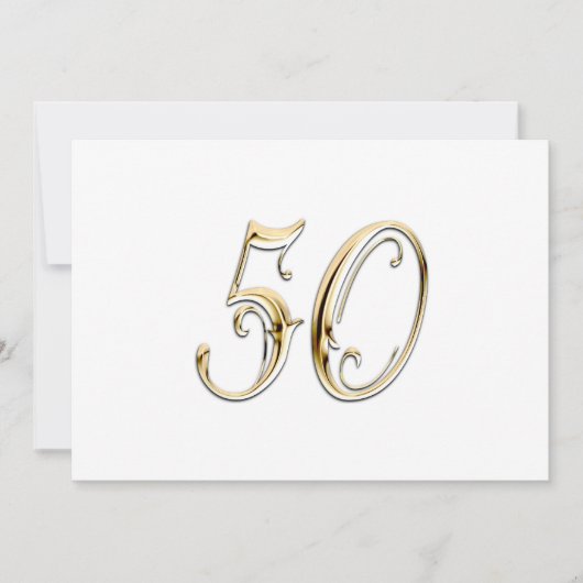 Invitation du 50e anniversaire du Mariage (Devant)