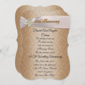 Invitation du 50e anniversaire du Mariage (Devant / Derrière)