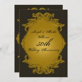 Invitation du 50e anniversaire du Mariage (Devant / Derrière)