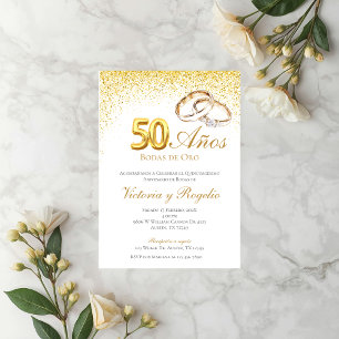 Invitation du 50e anniversaire du Mariage