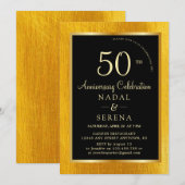 Invitation du 50e anniversaire du Mariage (Devant / Derrière)
