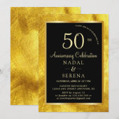 Invitation du 50e anniversaire du Mariage (Devant / Derrière)