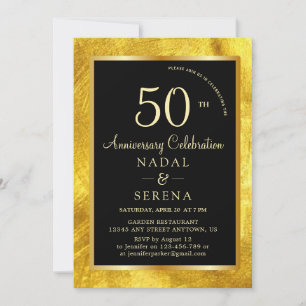 Invitation du 50e anniversaire du Mariage