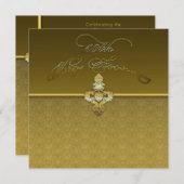 Invitation du 50e anniversaire du Mariage (Devant / Derrière)