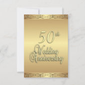 Invitation du 50e anniversaire du Mariage (Devant)