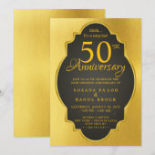 Invitation du 50e anniversaire du Mariage (Devant / Derrière)